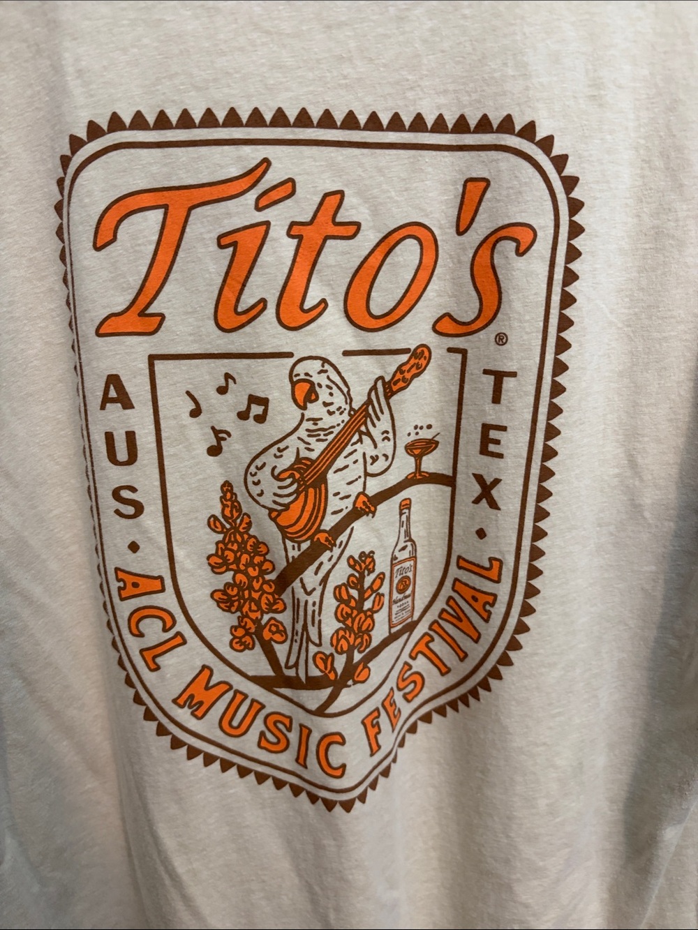 Next Level Apparel Beige Tito's ACL Music Fest Tee - Picture 4 of 4